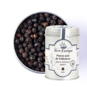 Poivre noir de Tellichery 60g TERRE EXOTIQUE