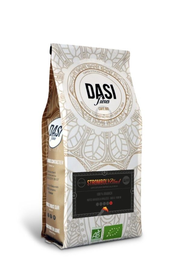 Café en grains "Stromboli Blend Bio" 250G DASI FRERES