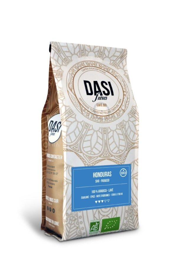 Café en grains "Honduras Bio" 250G DASI FRERES