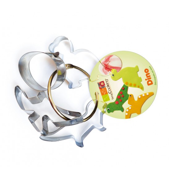 4 découpoirs sur cintre "Dino" SCRAPCOOKING