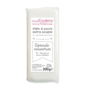 Pâte à sucre de couverture blanche SCRAPCOOKING