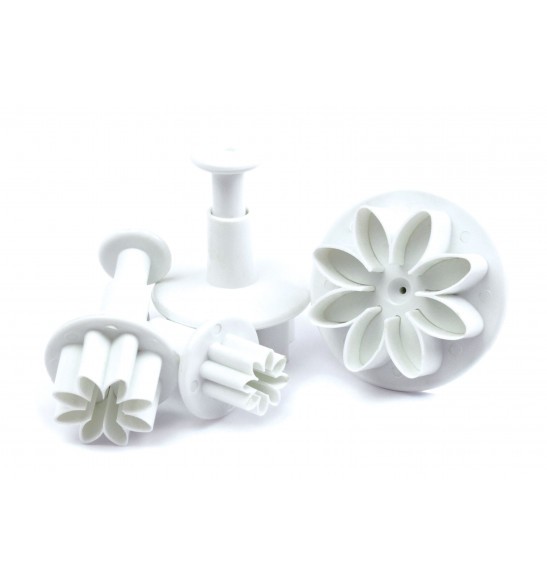 4 découpoirs éjecteurs "fleurs" SCRAPCOOKING