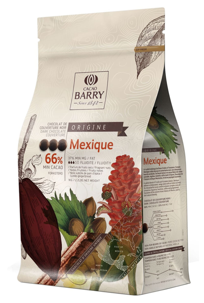 Chocolat noir de couverture Mexique 66% 1kg BARRY