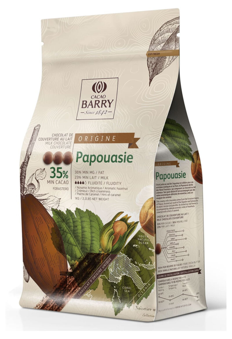 Chocolat lait Papouasie 35% 1kg BARRY