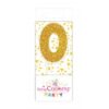 Bougie dorée chiffre 3,5cm SCRAPCOOKING