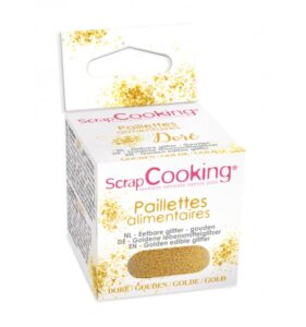 Paillettes alimentaires dorées 5gr SCRAPCOOKING
