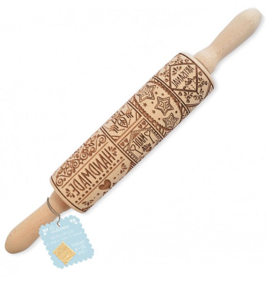Rouleau empreintes bois "home made" 39cm SCRAPCOOKING
