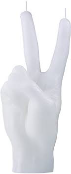 Bougie main "peace" CANDLECAN