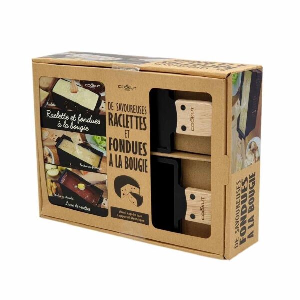 Coffret cadeau raclette fondue à la bougie COOKUT