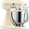 Robot pâtissier à tête inclinable 4,8L Artisan Premium 5KSM185PS KITCHENAID + Accessoires Inox