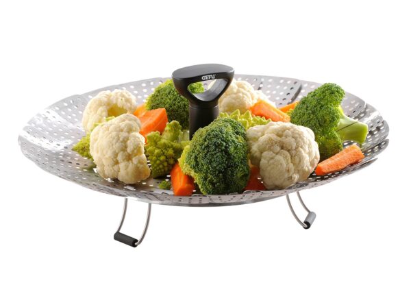 Panier vapeur inox rétractable GEFU