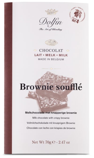 Tablette de chocolat au lait "Brownie soufflé" DOLFIN