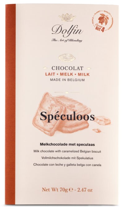Tablette de chocolat au lait "spéculoos" DOLFIN