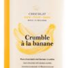 Tablette de chocolat noir "crumble à la banane" DOLFIN