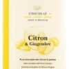 Tablette de chocolat noir "citron et gingembre" DOLFIN