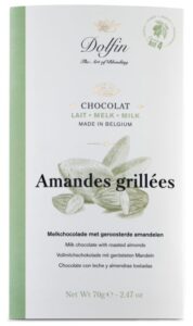 Tablette de chocolat au lait "amandes grillées" DOLFIN