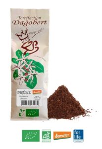 Café bio pur arabica "Brésil" 250g moulu DAGOBERT