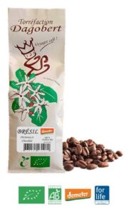 Café bio pur arabica "Brésil" 250g grains DAGOBERT