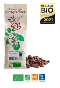 Café bio pur arabica mélange "globe-trotteur" 1kg grains DAGOBERT