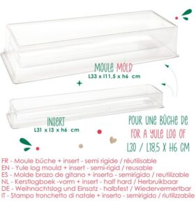 Moule à bûche et insert en plastique SCRAPCOOKING