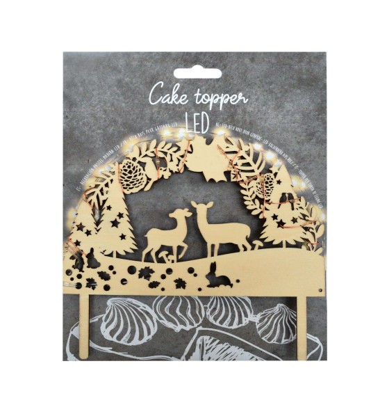 Cake topper led "Forêt enchantée" SCRAPCOOKING