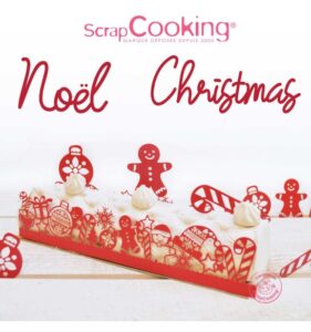 Déco pour bûche "Noël" SCRAPCOOKING
