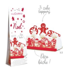Déco pour bûche "Noël" SCRAPCOOKING