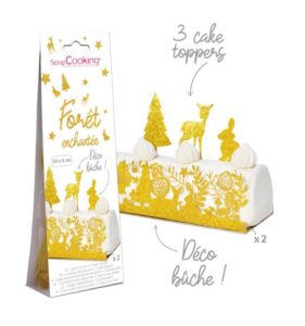 Déco pour bûche "Forêt enchantée" SCRAPCOOKING