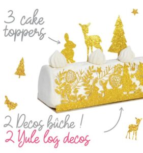 Déco pour bûche "Forêt enchantée" SCRAPCOOKING