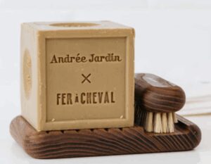 Coffret "Héritage" savon et brosse à ongles ANDRÉE JARDIN X FER À CHEVAL