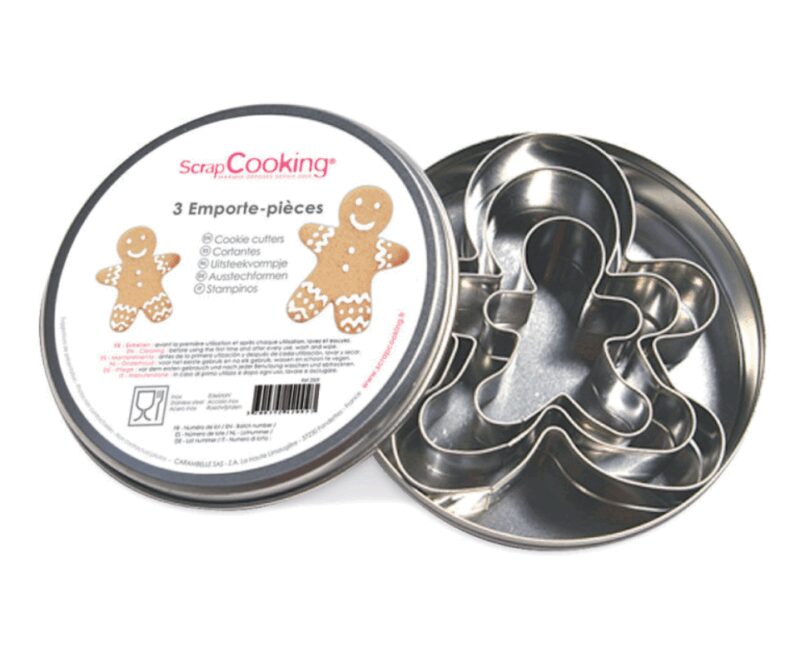 Boîte 3 emporte-pièces "Petit Bonhomme" SCRAPCOOKING