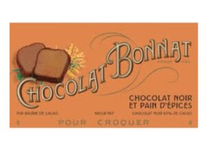 Tablette de chocolat noir 65% et pain d'épices BONNAT 100g