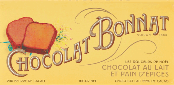 Tablette de chocolat au lait et pain d'épices 55% - BONNAT